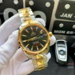 Copy Omega Seamaster Aqua Terra Swiss Citizen 8215 Watches - 2-Tone Black Dial
